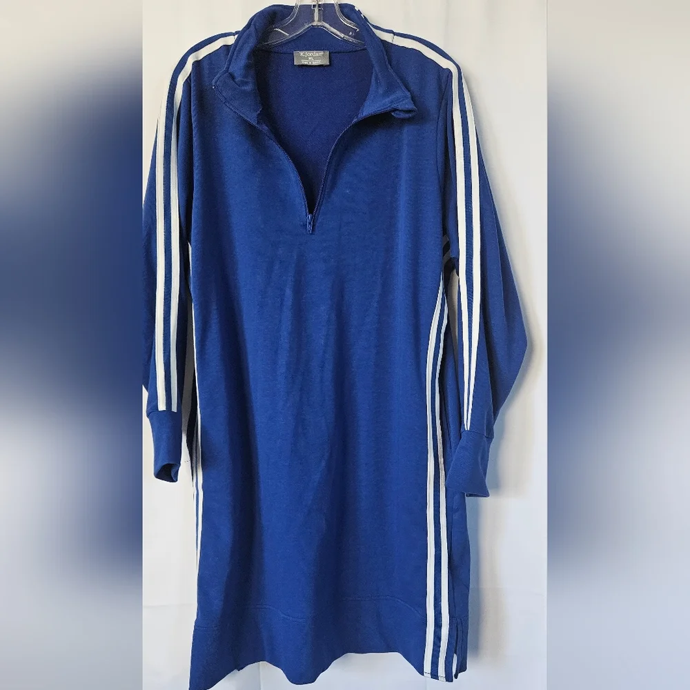 K. Jordan woman's long‎ sleeve quarter zip track dress size XL - Picture 6 of 7